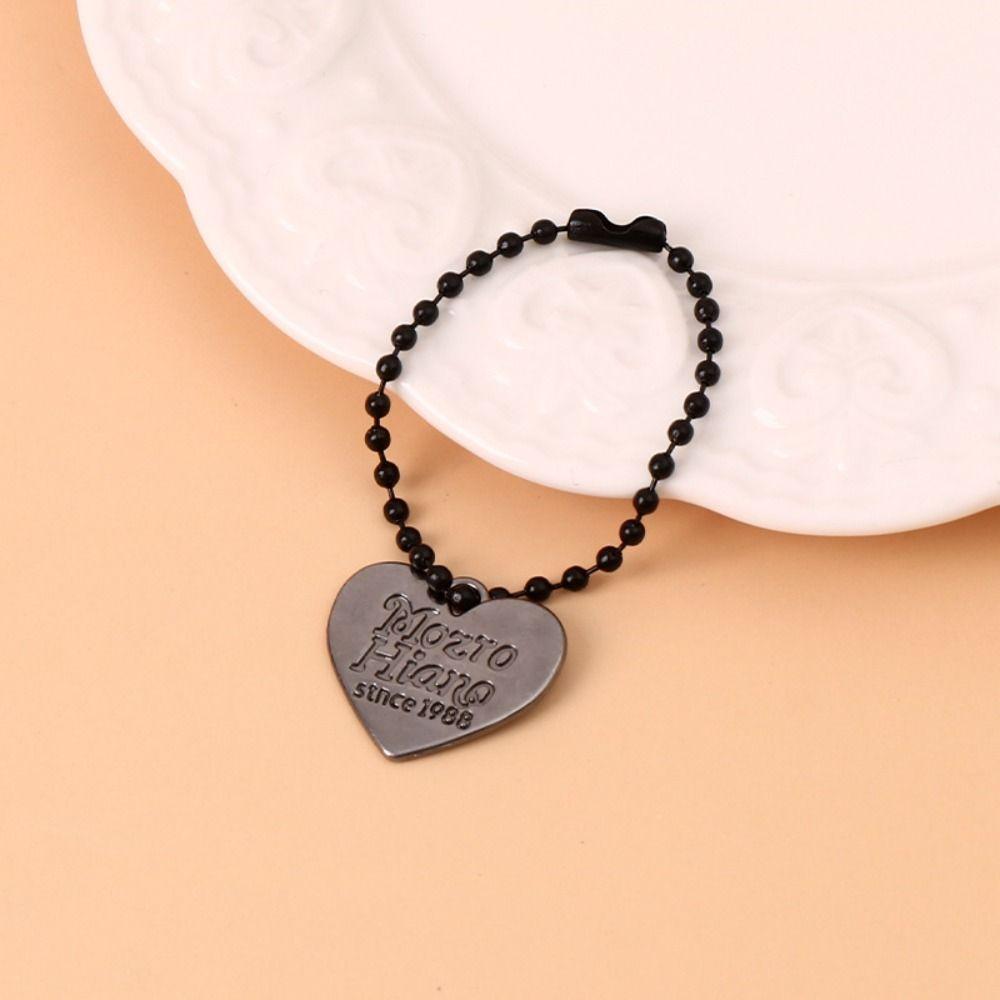 Fashion Heart Keychain Y2K Bag Key Chain Durable Love Pendant Keyring Girl
