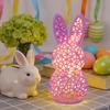 3D Printed Rabbit Lamp Hollow Bunny Night Light for Kid's Room Bedroom Nursery Easter Party Table
