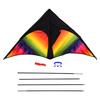 Triangle Kite with Line Board Outdoor Fun Game Sports Activities Long Tail Flying Toys