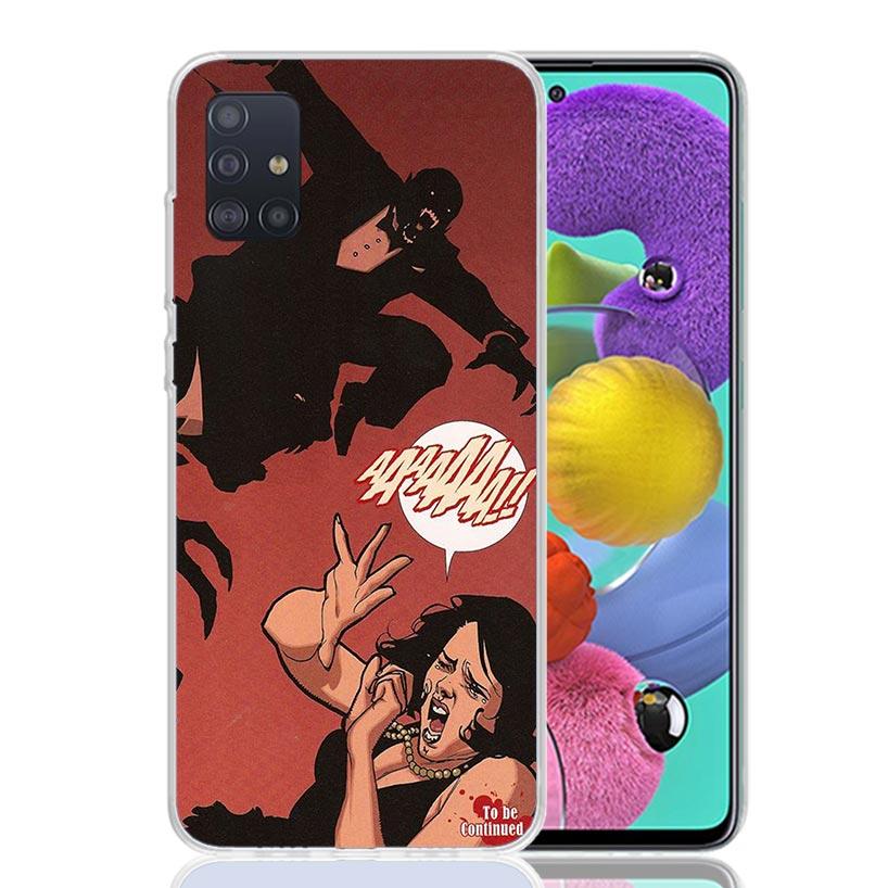 Готический вампир Алый Арт Чехол для телефона для Samsung Galaxy A52 A32 A22 A12 A02S A50S A30S A51 A31 AA71 Note 20 Ultra 10 S10 Plus G