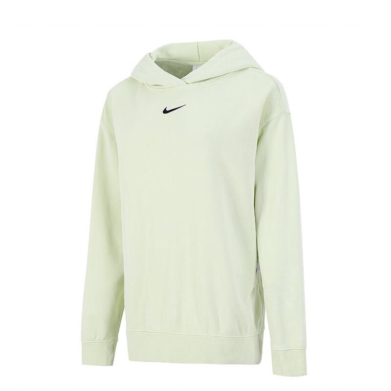 Nike Essentials Свободный крой Спортивная повседневная толстовка с длинными рукавами Женские топы Светло-зеленый DD5641-383