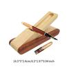 Pen Holder Pencil Case Wooden Office Supplies with Lid Portable Art Supply Pen Set Stationary Organizer for Home