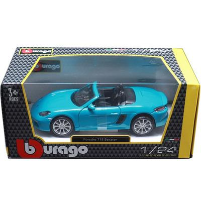 Браго 1: 24 Porsche 718 Boxter Модель игрушки, Синяя корейская игрушка