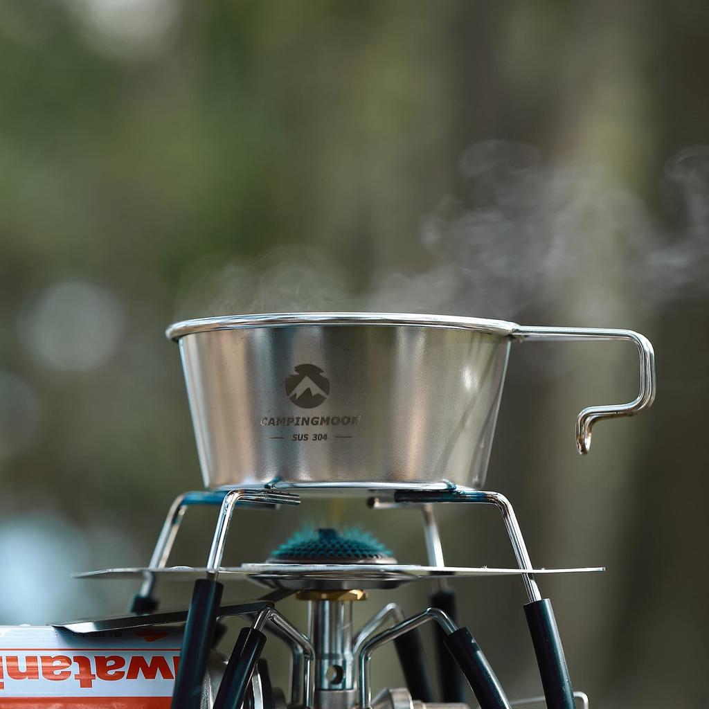 CAMPING MOON Camping Cup, Stainless Steel Sierra Cup, Deep, 360ml, S-360