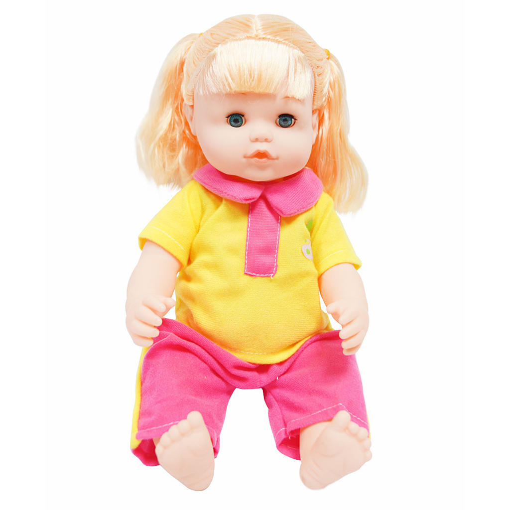 Realistic Silicone Baby Doll Vinyl Lifelike Baby Girl in Pink Floral Dress