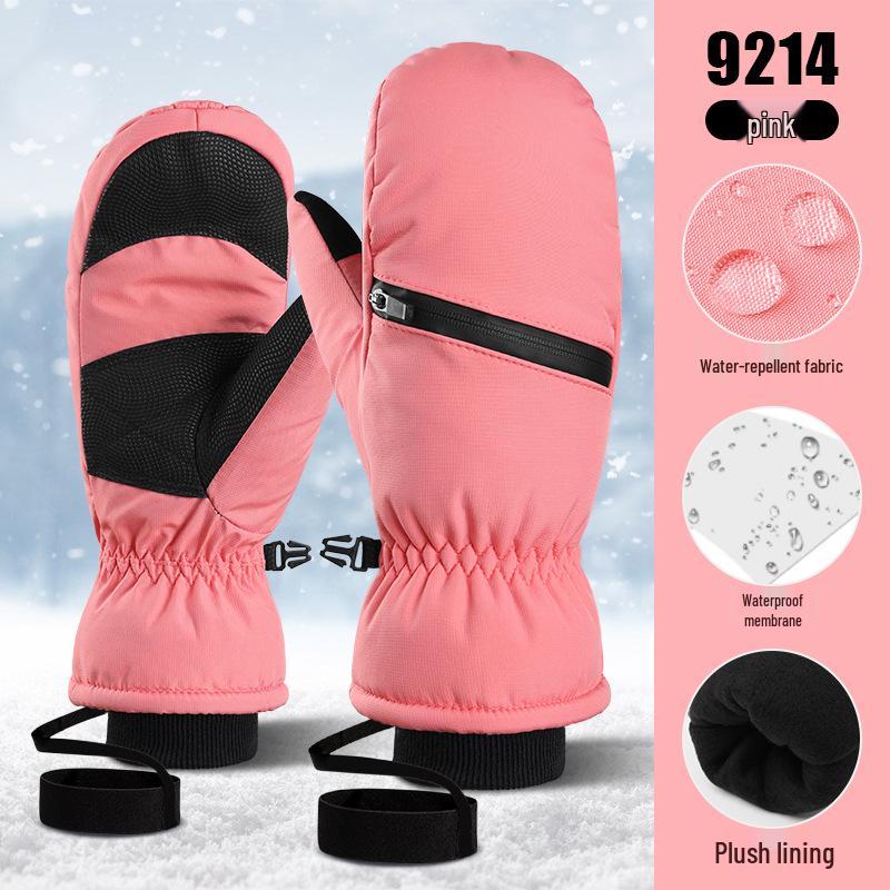 Зимние лыжные перчатки Northeast: Двухслойный бархат, водонепроницаемый, защита от отрицательных температур