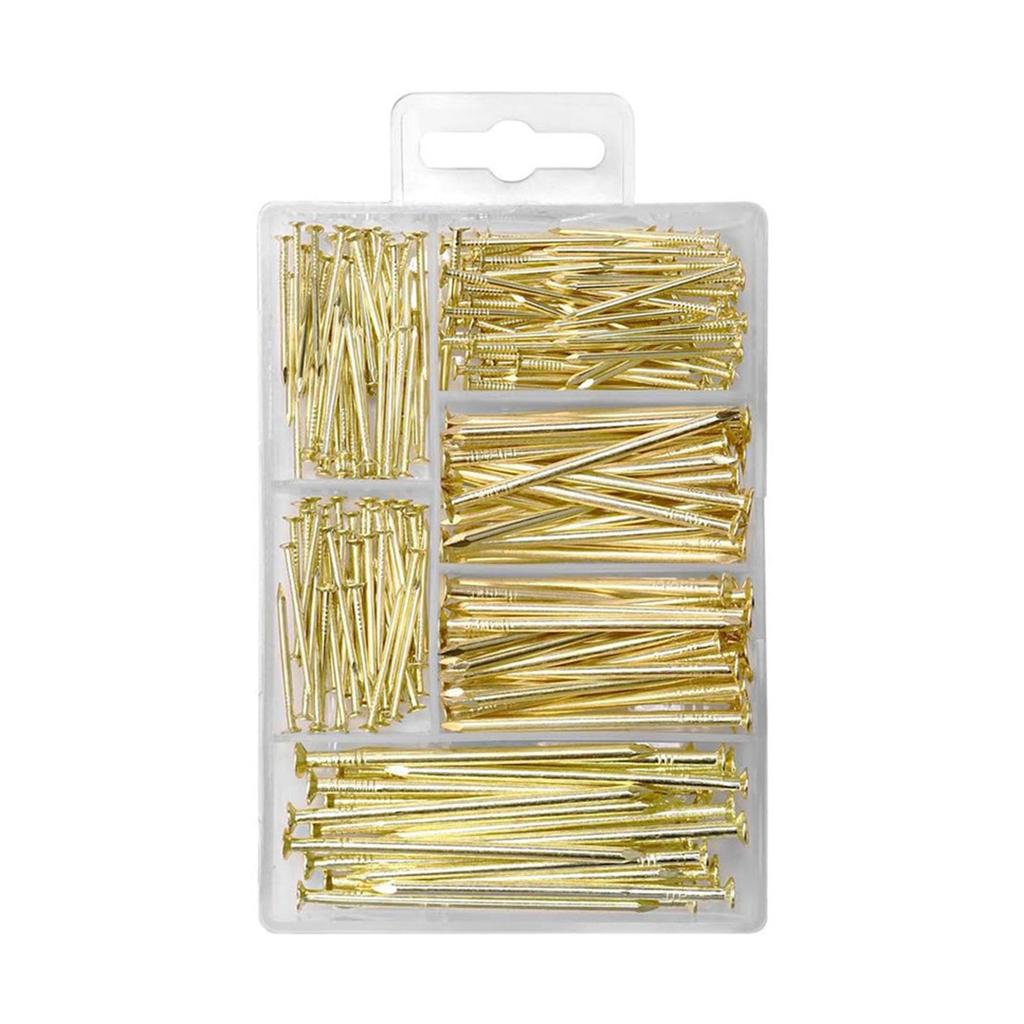 Набор гвоздей для фурнитуры, 350 шт., гвозди для подвешивания картин, железные гвозди для стен с коробкой для подвешивания картин, поделок