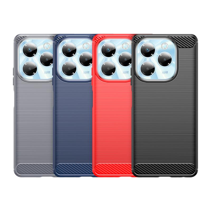 Для чехла Infinix Note 40X 5G Чехол Infinix Note 40X 5G Capas Coque Ударопрочный Мягкий ТПУ Углеродное волокно Fundas Infinix Note 40X 5G