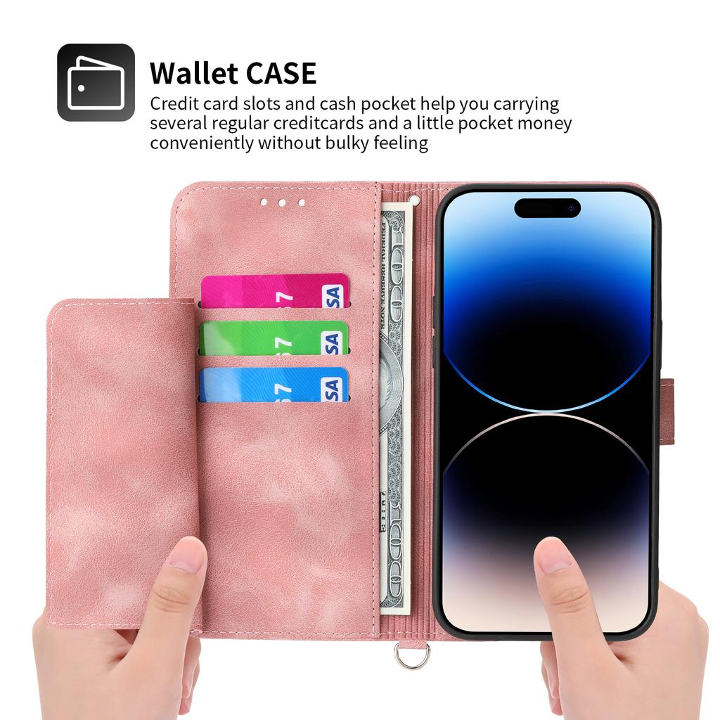 Для Realme 12 Pro+ 5G/Realme 12 Pro 5G Чехол-подставка из ПУ кожи с несколькими слотами для карт Чехол для телефона