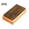 1/3Pcs Snowboard Wax Brush Snowboard Wax Kit Nylon/Brass/Horsehair Brush for Snowboard Waxing Polishing Shading