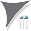 Triangle Triangle Sunshade With Ropes Shade Sail Adjustable Awning Shade Cloth  Pool Area