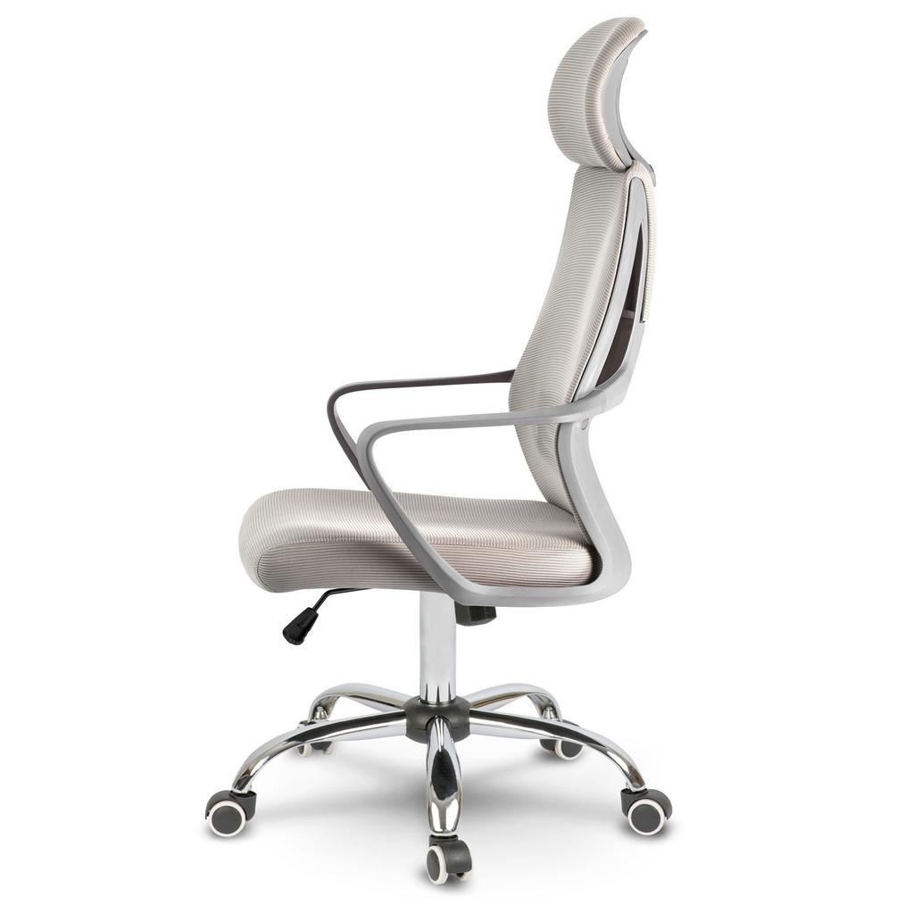 Praga Micro-Mesh Office Chair - Light Gray