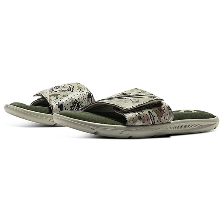 Under Armour Ignite 6 Graphic Strap Slide Khaki Base Camo Мужские кроссовки Green Marine-Od-Green 3024450-200