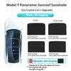 Для Tesla Model 3/Y Model 3 Highland Model Y Juniper 2025+ Ледяная Ткань Пряжка Стеклянная Крыша Солнцезащитный Козырек Автомобиль Передний Задний Люк На Крыше
