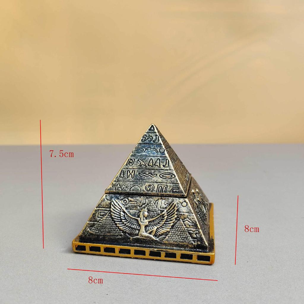 Cross-Border Egyptian Mummy Pyramid Figurine - Pharaoh Coffin Souvenir Craft Ornament