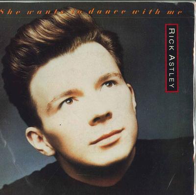 7-дюймовая пластинка РИК ЭСТЛИ - Она хочет танцевать со мной 88387R RCA 1988 США Поп Б/У