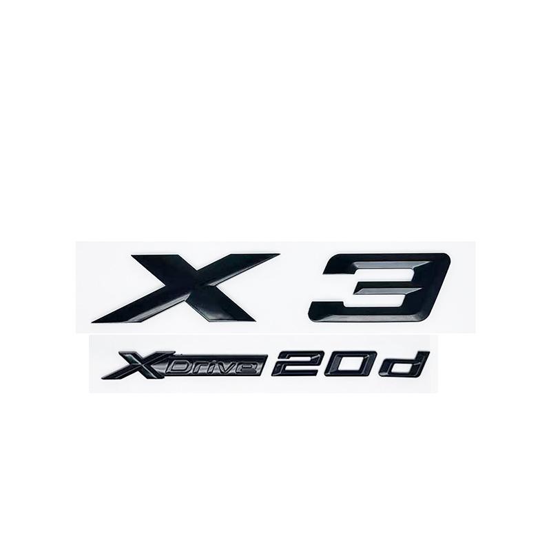 3D ABS Буквенные Шильдики для Эмблемы Багажника Подходят для Моделей BMW X3 E83 F25 G01, а Также XDrive 20i 28i 30i 35i 20d 30d SDrive20i pf2