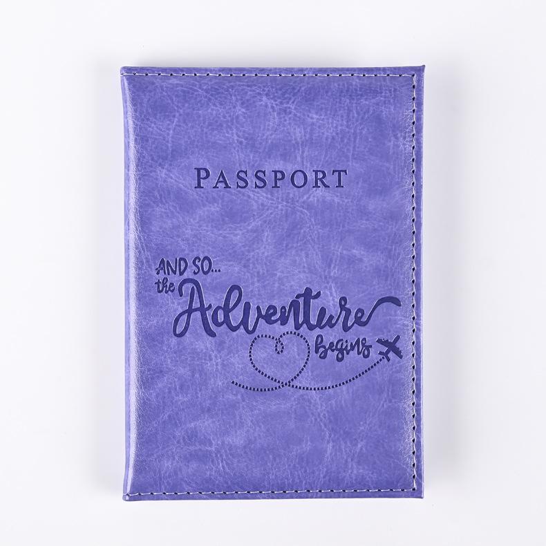 Новая модная обложка для паспорта с буквенным принтом для женщин и мужчин, дорожная обложка для свадебного паспорта, дорожный чехол