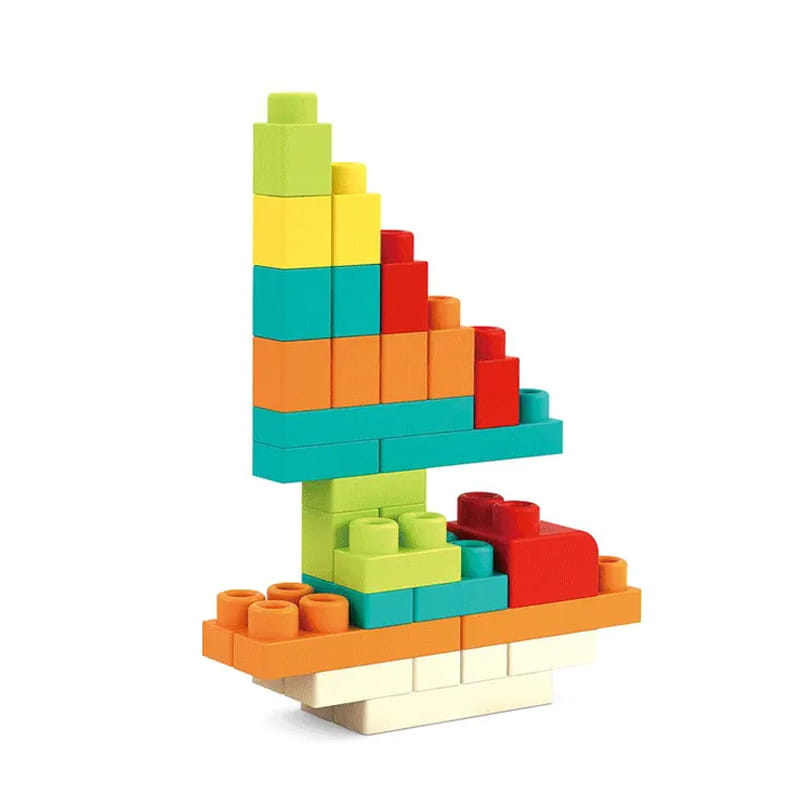 Soft Blocks - Soft Construction Blocks 62 Pieces