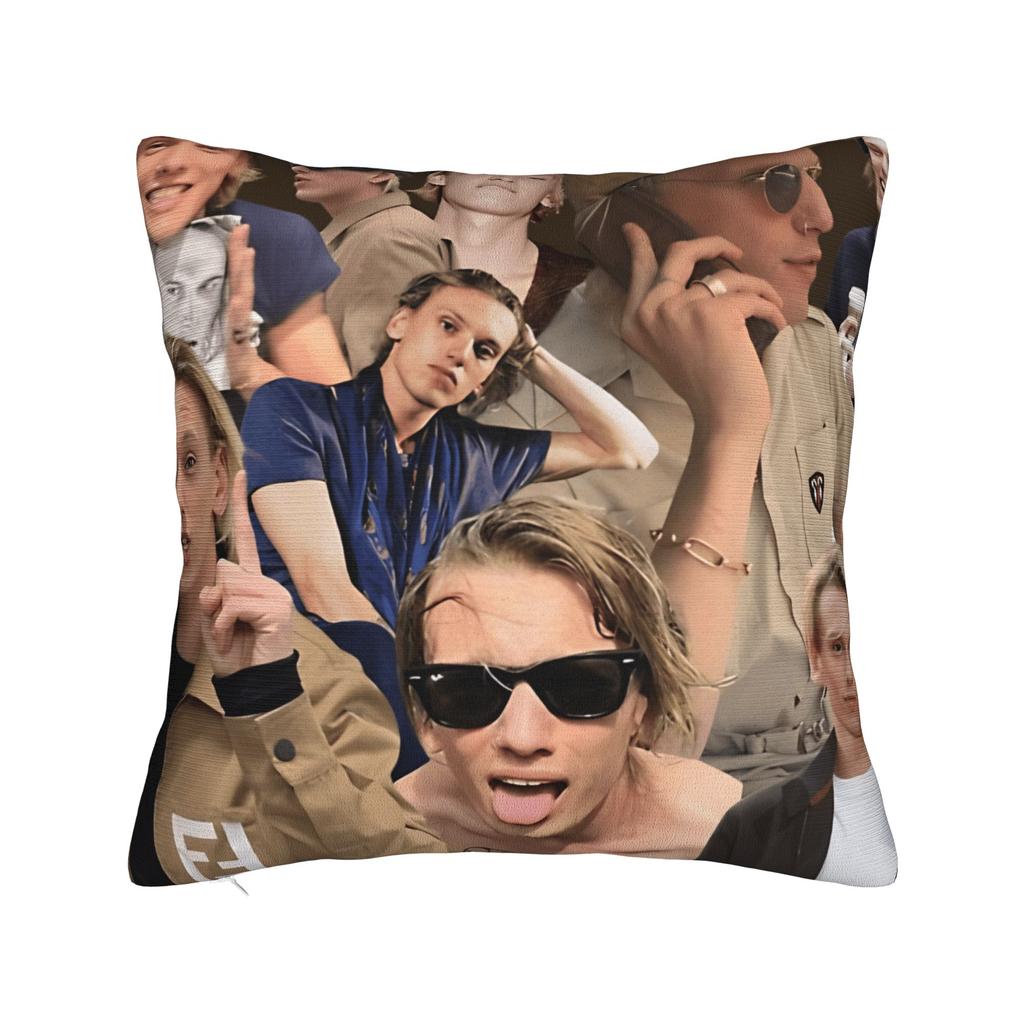 Pillow Cover Jamie Campbell Bower Abstract Collage Cute Funny Pillow Case For Sofa Home Decor Pillowcases