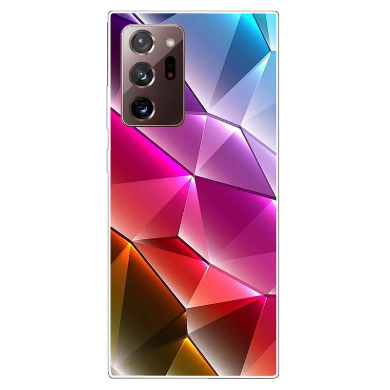 Мягкий чехол для Samsung Note 20 Ultra Чехол S20 FE TPU Принт Кошка Силиконовые чехлы для Samsung Galaxy Note20 M52 5G Funda Coque Прозрачный