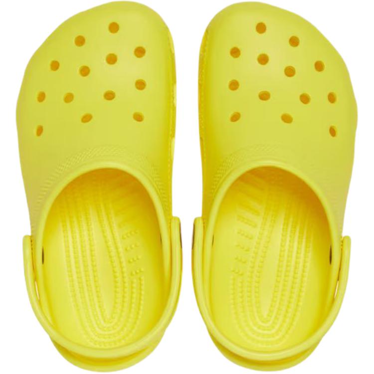 Crocs Классические клоги Удобные Нескользящие Прочные Низкие Детские сандалии Желтые Детские сандалии 206991-77J