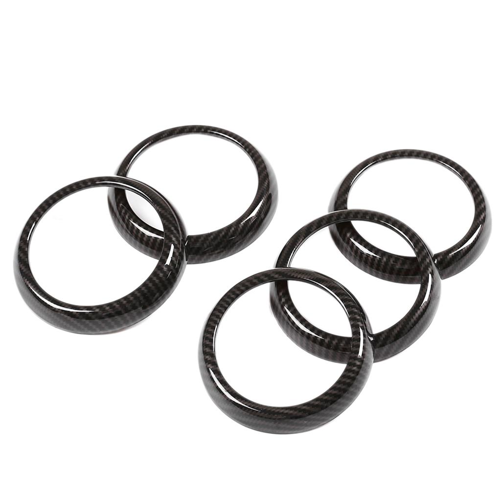 5Pcs Carbon Fiber Air Conditioning Vent Outlet Cover Trim Sticker for Mercedes Benz a B CLA GLA Class W176