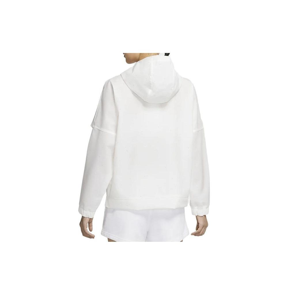 Nike Solid Color Hooded Pullover Long Sleeve Jacket Women Jackets White DA7658-100