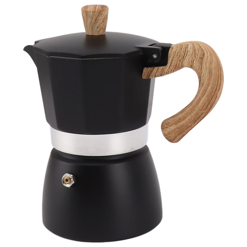 Moka Coffee Pot Octagonal Aluminum Classic Portable Hand Brewing Coffee Maker Moka Pot for Camping