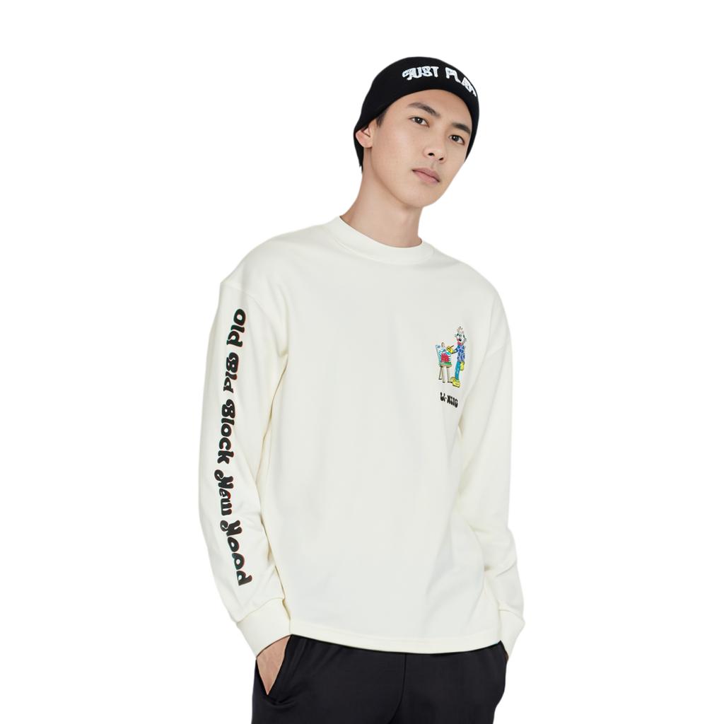 LiNing Li Ning X Steven Harrington Футболка Унисекс Кремовый AHSTA35-1
