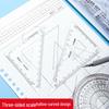 M&G 4-Piece Metal Geometry Ruler Set