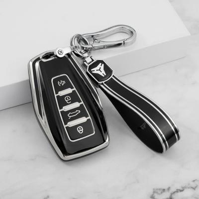 Чехол для ключа автомобиля для Geely GL Emgrand S Xingyue L Binyue Binrui Xingrui Borui Boyue Yuanjing Серебряная кромка Кейс для ключей