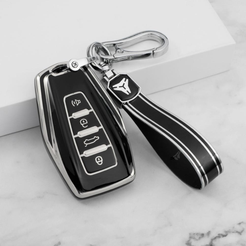 Чехол для ключа автомобиля для Geely GL Emgrand S Xingyue L Binyue Binrui Xingrui Borui Boyue Yuanjing Серебряная кромка Кейс для ключей
