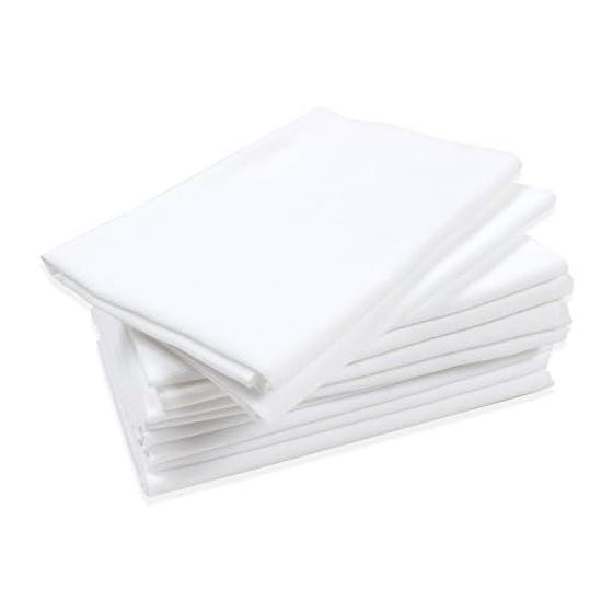 10 Pack White Plain Tenugui Towels, 100% Cotton, Approx. 35x90cm, Made in Japan