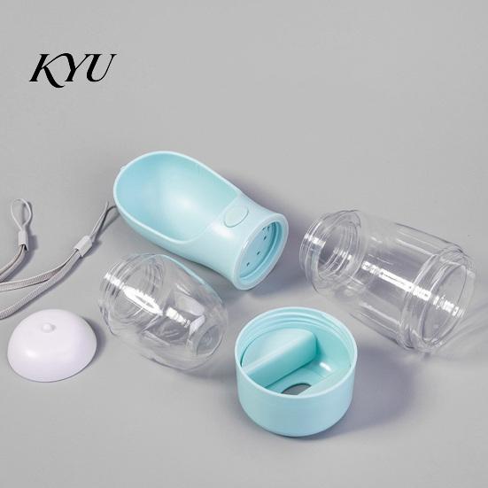Outdoor Dog Water Bottle 3 in 1 Pet with Food Container And Poop Bag, Portable Leak-Proof Dispenser, All One for Walking Hiking Supplies Travel