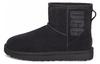 Классические Мини UGG Резиновый Логотип 'Черный' Женские 1108231-BLK