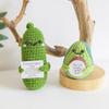 Ornaments Knitted Potato Doll with Positive Affirmation Card Plush Doll Toy Funny Positive Potato