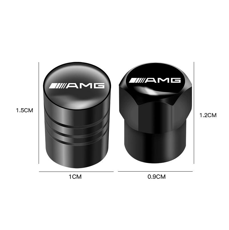GDX2 New Car Tire Valve caps Emblem metal Cap QMXYZ-AMG For Mercedes Benz AMG W203 W204 B/C/E/S Class GLC CLA GLE Interior Mouldings