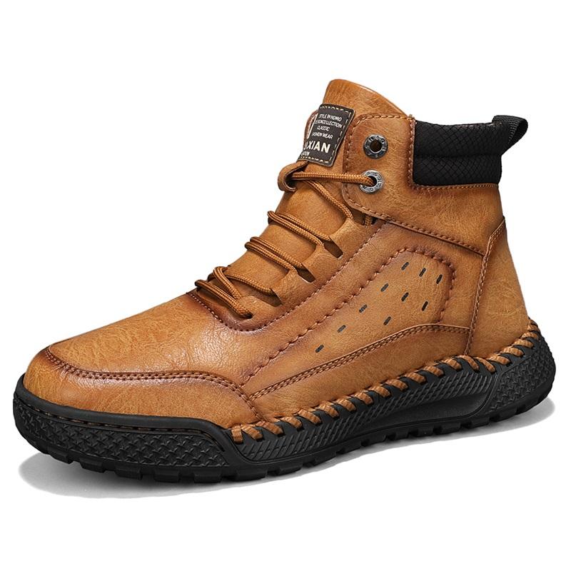 Модные высококачественные мужские повседневные кожаные туфли ручной работы, легкие нескользящие туфли для ходьбы, антискользящие туфли для вождения, обувь для пеших прогулок