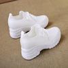 Fashion 2024 New Women Platform Sneakers Summer Breathable Casual Sneakers Height Increasing White Shoes Running Shoes Ladies Fashion