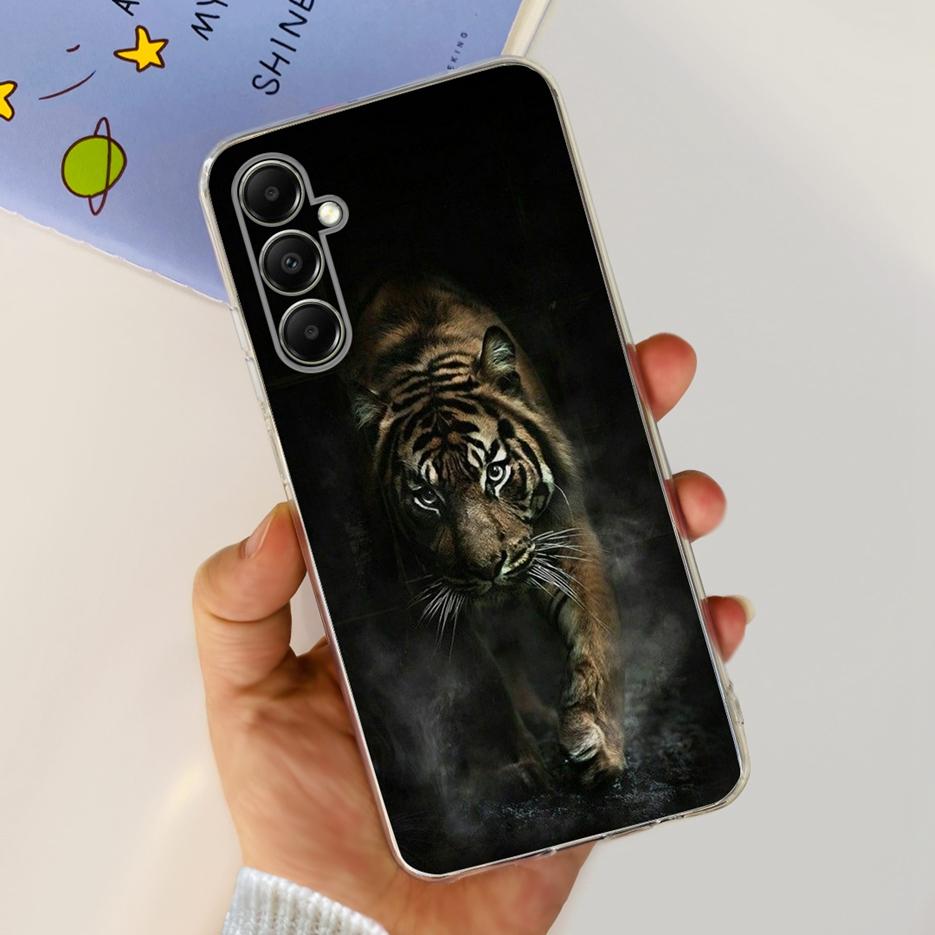 Чехол для Samsung Galaxy A05s SM-A057F Милый мультяшный чехол с кошкой Прозрачный силиконовый чехол для телефона для Samsung A05s A 05s Мягкий бампер