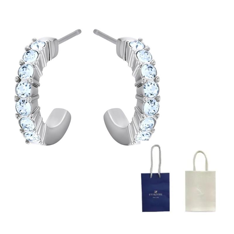 Swarovski Серьги из сплава женские синие