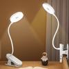 Durable Clip-On Desk Lamp Portable 1200 Mah LED Lamp Eye Protection Timed Stepless Dimming Book Light Home Office