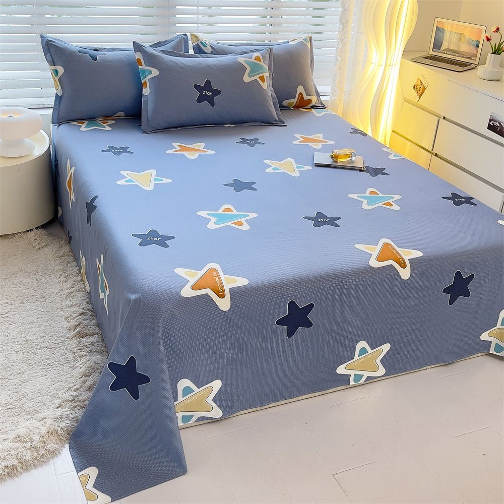 Bed Sheet Single Piece Single Double Bed Sheet Nordic Style Skin-friendly Brushed Bed Sheet Dormitory Single Simple