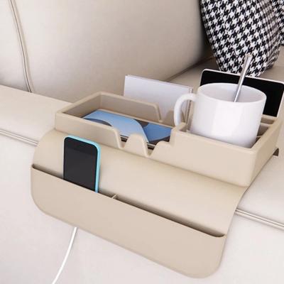 Нескользящий подвесной органайзер для дивана, силиконовый поднос для дивана-мини-столика, удобный поднос на подлокотник дивана, для закусок