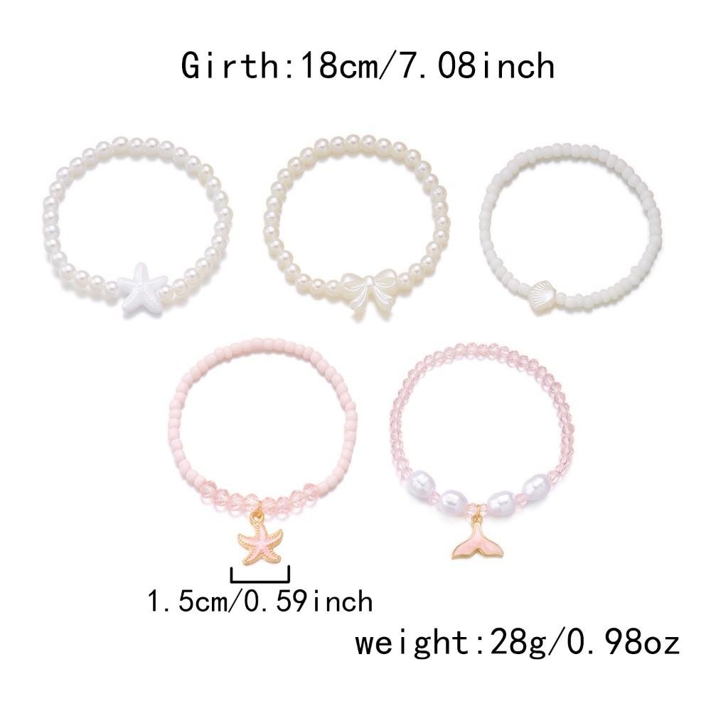 Bohemian Multilayer Shell Bracelets Starfish Wrap Charm Hand Chain New Conch Beaded Bangles  Beach