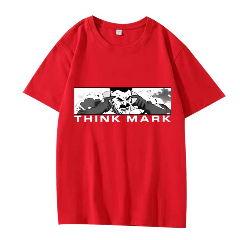 Непобедимый Think Mark Постеры Модная Футболка Унисекс Женская Оверсайз Хлопок Горячая Распродажа Короткий Рукав Летний Принт Унисекс Оверсайз Топ