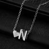 Пара ожерелье в форме буквы унисекс из нержавеющей стали для мужчин кулон