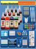 Complete Tie-Dye Kit: Rubber Bands, Clips, Embroidery Hoops & Materials for Kids' Printing & Dyeing Projects