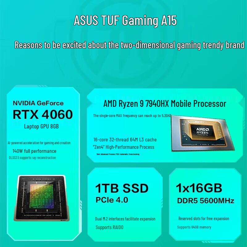 Asus Игровой ноутбук Tianxuan 5 Pro с процессором Ryzen (Китайская версия)